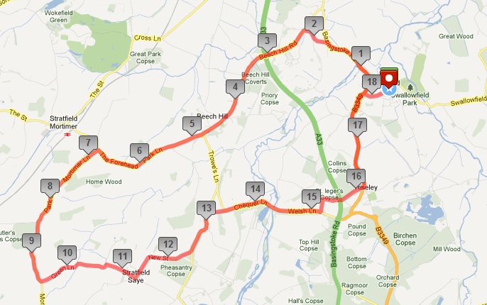 Duathlon map leg 2